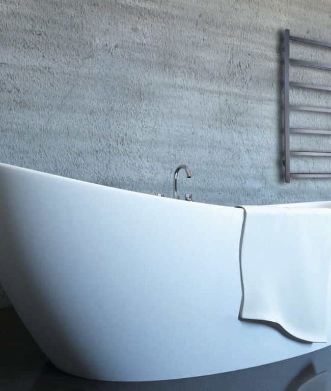 Heated Towel Rails and modern bath