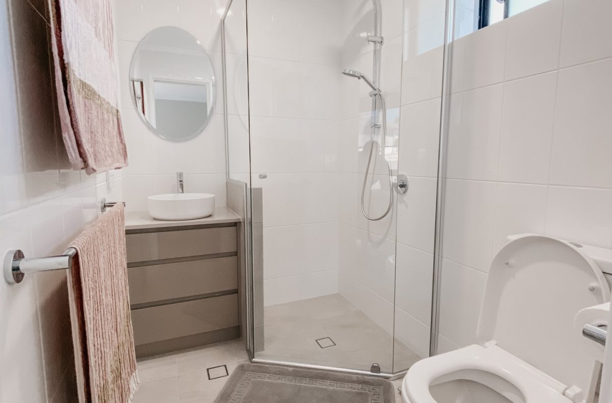 stunning small bathroom renovation with spacious shower