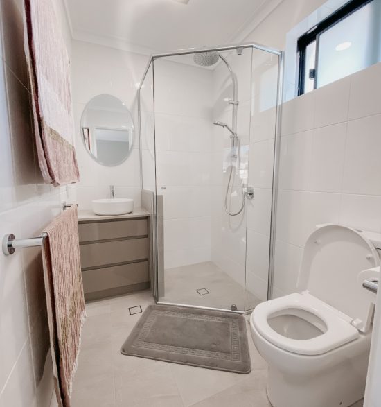 stunning small bathroom renovation with spacious shower