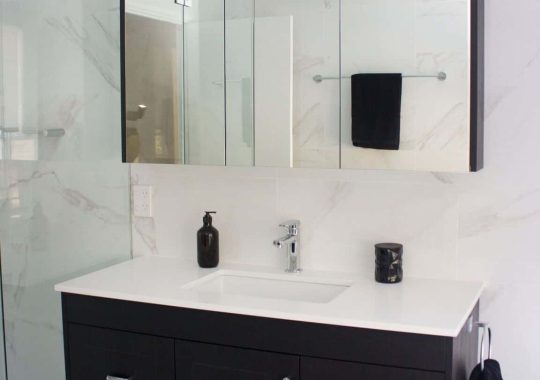 vanity for your bathroom black and white