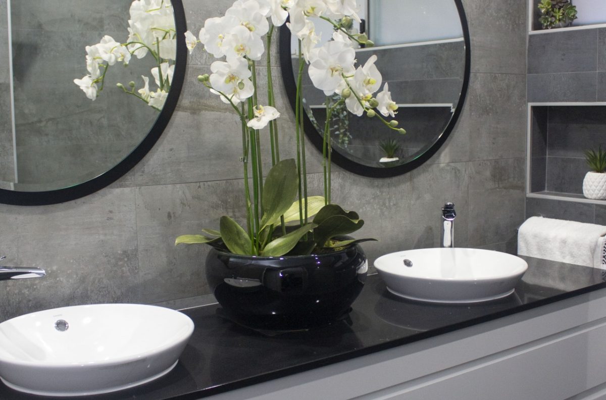 His and her bathroom basins