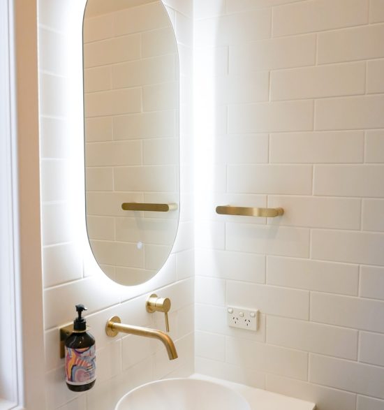Nedlands CARRATHURS - 12 bathroom renovation, illuminated mirror and circular basin.