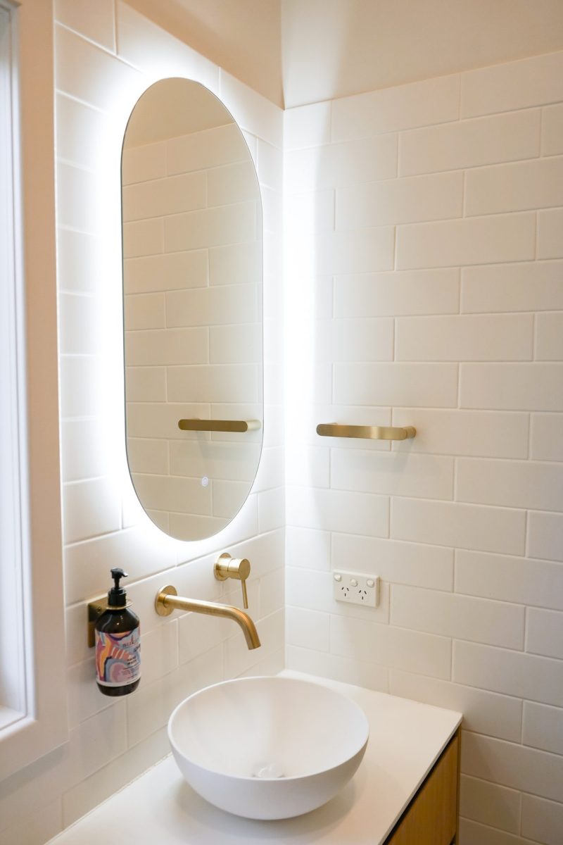 Nedlands CARRATHURS - 12 bathroom renovation, illuminated mirror and circular basin.