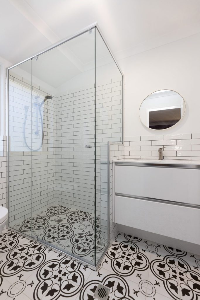 feature mosaic tiles in bathroom renovation